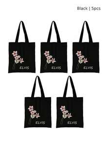 1pc Customized Name Personalized Tote Bag, Foldable Large Capacity Lightweight Fashion Versatile Women's Backpack, Ideal Gift For Women And Girls - Multicolor - View 11
