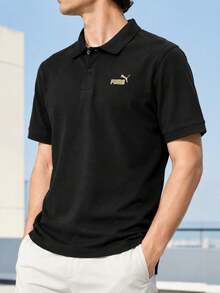 Puma Men's  METALLIC Embossed Polo Shirt, Casual Comfortable Everyday Wear, Suitable For Outdoor Sports And Activities, Short Sleeve - 694452-01 - View 1