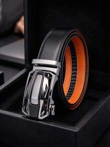 LJSQ Men's Fashion Business Belt, Luxury Casual Belt, Alloy Buckle, Jeans Matching Men's Belt - Multicolor - View 6