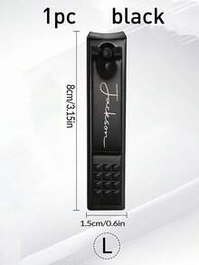 1pc Personalized Stainless Steel Nail Clippers With Name, Matte Finish 2 Pcs Fingernail Clipper Set, Manicure Kit For Men And Women, Birthday Gift, Groomsmen Gifts, Anti-Splash Design, Personalized Gift, Heavy Duty - Black - View 14