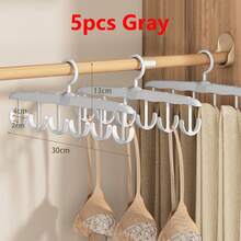 1/5 Piece Rotating Hook Rack, Space-Saving, Wave-Shaped Clothes Rack, Multi-Functional Clothes Rack, Suitable For Home/Dormitory, Ideal As A Gift For Relatives, Family, Teachers, And Classmates, Also Suitable For Travel, Decoration, And Organization. - Multicolor - View 13