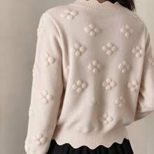 Women Knit Tops - Apricot - View 3