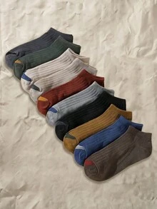 Norleigh 10 Pairs Plain Ankle Socks Suitable For Everyday Use - Multicolor - View 2
