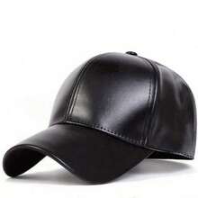 Men's PU Leather Solid Color Baseball Cap, Outdoor Adjustable Sun Protection Casual Hat, Essential For Spring/Autumn Travel, Beach, Vacation - Multicolor - View 9