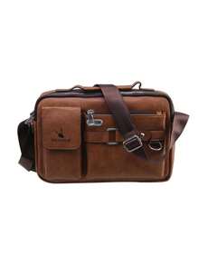 Men's Briefcase Bag,Adjustable Strap Single-Shoulder Crossbody/Handheld Zipper Postal Bag For Business,Commuting&Travel,Casual Messenger Bag Handbag - Multicolor - View 15