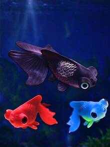 逼真的人造发光金鱼 - 栩栩如生的移动浮动水族馆装饰 - 颜色随机 - 彩色 - 查看 11