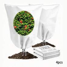 1/2/4件組冬季植物包裝套件，保暖植物保護袋，可重複使用且透氣布料，適用於花園盆栽植物、果樹與灌木，保護戶外灌木與樹木，輕量透氣布料材質 - 彩色 - 查看 13