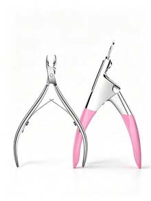 Professional Stainless Steel Nail Clippers Scissors Pliers Multi-Function Dead Skin Pusher Remover Manicure Care Tools - Multicolor - View 7