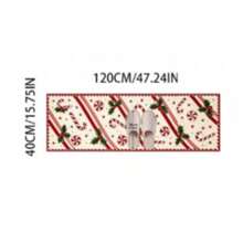 1pc Christmas Striped And Cherry Christmas Element Pattern Rug, Christmas Style, Christmas, Doormat, Small Rug, Welcome Mat, Carpet, Floor Mat, Outdoor Doormat, Kitchen Rug, Front Door Mat, Area Rug, Outdoor Mat, Home Decor, Area Carpet, Garden Rug, Washable Rug - Multicolor - View 13