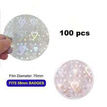 Button Maker Machine 58mm - (3rd Generation) No Installation Required 58mm(2.25 Inch) DIY Badge Button Maker Machine, Comes With 100pcs Button Parts & Images & Round Cutter - Multicolor - View 30