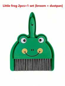 2pcs/Set (Dustpan + Broom) Random Style Mini Desktop Broom, Suitable For Children And Students, Applicable For Kitchen, Bathroom, Home Decor - Multicolor - View 13