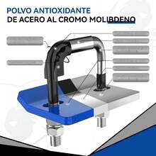 LYSSIID Abrazadera Antivibraciones De Enganche,Estabilizador De Apriete De 1.25 Y 2 Pulgadas,Estabilizador De Gancho Resistente, Aislante De Goma Y Protección De Doble Capa Antioxidante (Ferroso) - A - Ver 4