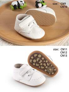 Versatile Unisex Infant Sneakers Toddler Walking Shoes Infant Shoes Spring Autumn - White - View 3