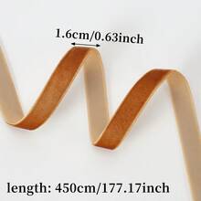 1件 10/15/20/25/38mm 絲絨緞帶，聖誕節、新年緞帶，手工婚禮派對裝飾緞帶，適用於禮物包裝、DIY髮飾蝴蝶結、聖誕樹花環裝飾蝴蝶結 - 查看 24
