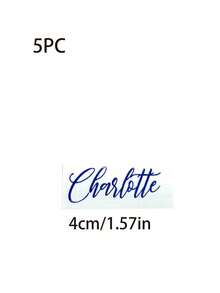 5pcs/1pc Customized Name Label Stickers, Name Decals, Customized Stickers, Name Stickers, Date Stickers, DIY Gifts, Handmade, Handwritten Font, Wedding Stickers, Gift Stickers. Customizable Holographic Name Stickers, Suitable For Water Bottles, Personal Items, Glass Cups, Rolls, Balloons, Calligraphy Stickers, Gift Box Decorations, Wedding Favors - Multicolor - View 19