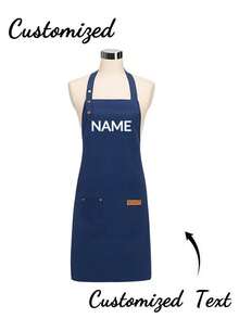 Customized Chef Cooking Kitchen Apron, Personalized Photo, Text, Name And Logo, Professional BBQ Master Apron, Unisex, Personalized Gift - Multicolor - View 13