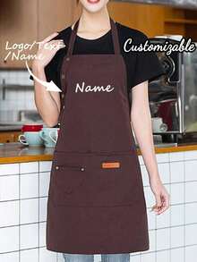 Customized Chef Cooking Kitchen Apron, Personalized Photo, Text, Name And Logo, Professional BBQ Master Apron, Unisex, Personalized Gift - Multicolor - View 14