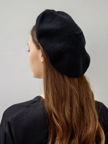 1pc Women's Beret Hat, Autumn/Winter, Retro Pumpkin Style, Korean Lady Fashion, Japanese Casual Wool Warm Cap Winter Gifts - Multicolor - View 6