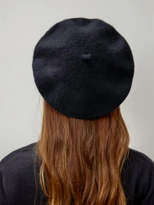 1pc Women's Beret Hat, Autumn/Winter, Retro Pumpkin Style, Korean Lady Fashion, Japanese Casual Wool Warm Cap Winter Gifts - Multicolor - View 7