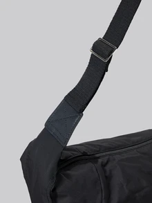 DareSee 極簡可調式肩帶 Hobo 包 冬季禮物 音樂節萬聖節適用 - 黑色 - 查看 6
