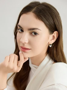 Rhinestone Decor Wrap Ring, Suitable For Daily Wear Winter Gifts - Yellow Gold - View 6