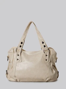 DareSee Bolsa de Tote de Capacidade Grande, Estilo Minimalista Vintage, Presente de Inverno para Estudante, Escritório e Transporte - Visão 3