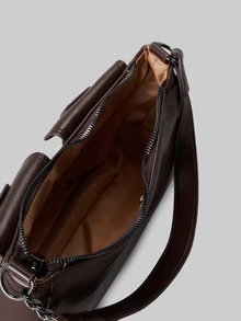 Fashion Solid Color Vintage Shoulder Bag, Suitable For Daily Commute And Travel Gifts Music Fest - Coffee Brown - View 5