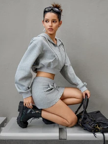 DareSee 女士加厚底保暖短靴，秋冬季保暖，英伦风摩托车靴，冬季礼物，音乐节佳品 - 黑色 - 查看 5