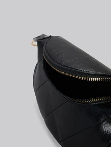 DareSee 腰包、时尚链条斜挎包、多功能胸包和单肩包，适合夏季、圣诞节和冬季作为圣诞礼物 - 黑色 - 查看 6