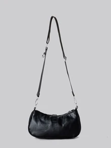 DareSee Ladies' Zipper & Insert Buckle Decoration Two Pieces Shoulder Bag Winter Gifts Music Fest Back To School - Black - View 2