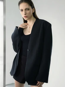 1件装不锈钢复古简约高端金属水滴吊坠项链 圣诞节冬季圣诞礼物 - 金黃色 - 查看 5