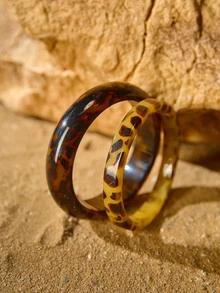 Tropiscape 1 Stück elegantes, sexy Armband aus Acryl mit Leopardenmuster für Frauen, geeignet für Feiertage, Geburtstage, Dates, Partys, Urlaub, Einkaufen, tägliche Fahrten, Weihnachtsgeschenke