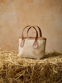 Tropiscape 2024新款时尚优雅单肩斜挎包，独特设计女士手提包，圣诞节冬季圣诞礼物 - 棕色 - 查看 2