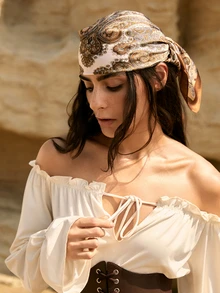 Tropiscape 1 Stück Damen Schal einfach Muster 70cm Quadratischer Schal, neuer stilvoller Bandana für Damen, vielseitig als Taille-Krawatte, Haaraccessoire mit Seidenschals, Wintergeschenke Cottagecore, Sommeroutfit - Verschiedenfarbig - Übersicht 1