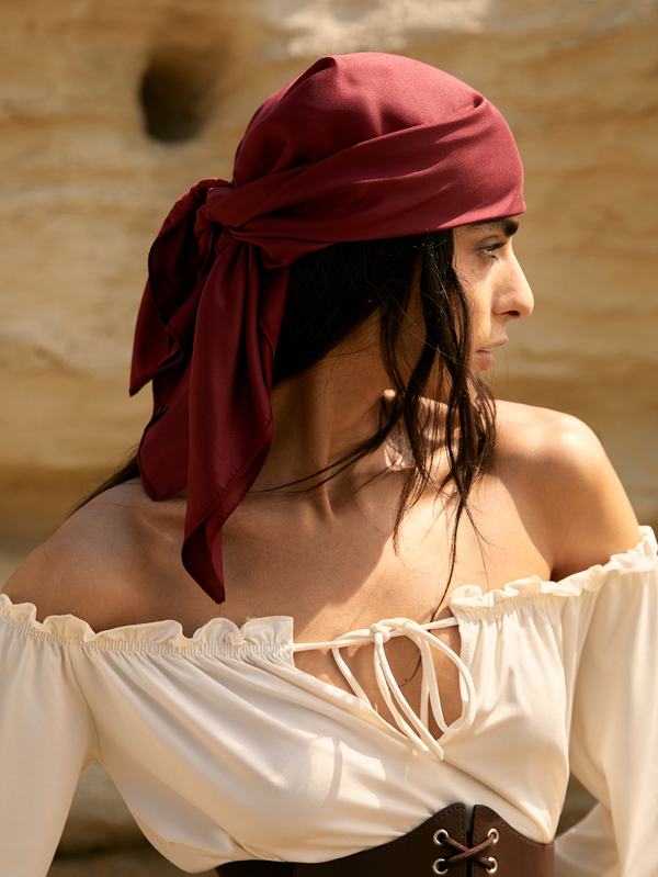 Tropiscape 1pc 70cm Solid Color Square Scarf Bandana Christmas Christmas Winter Christmas Gifts