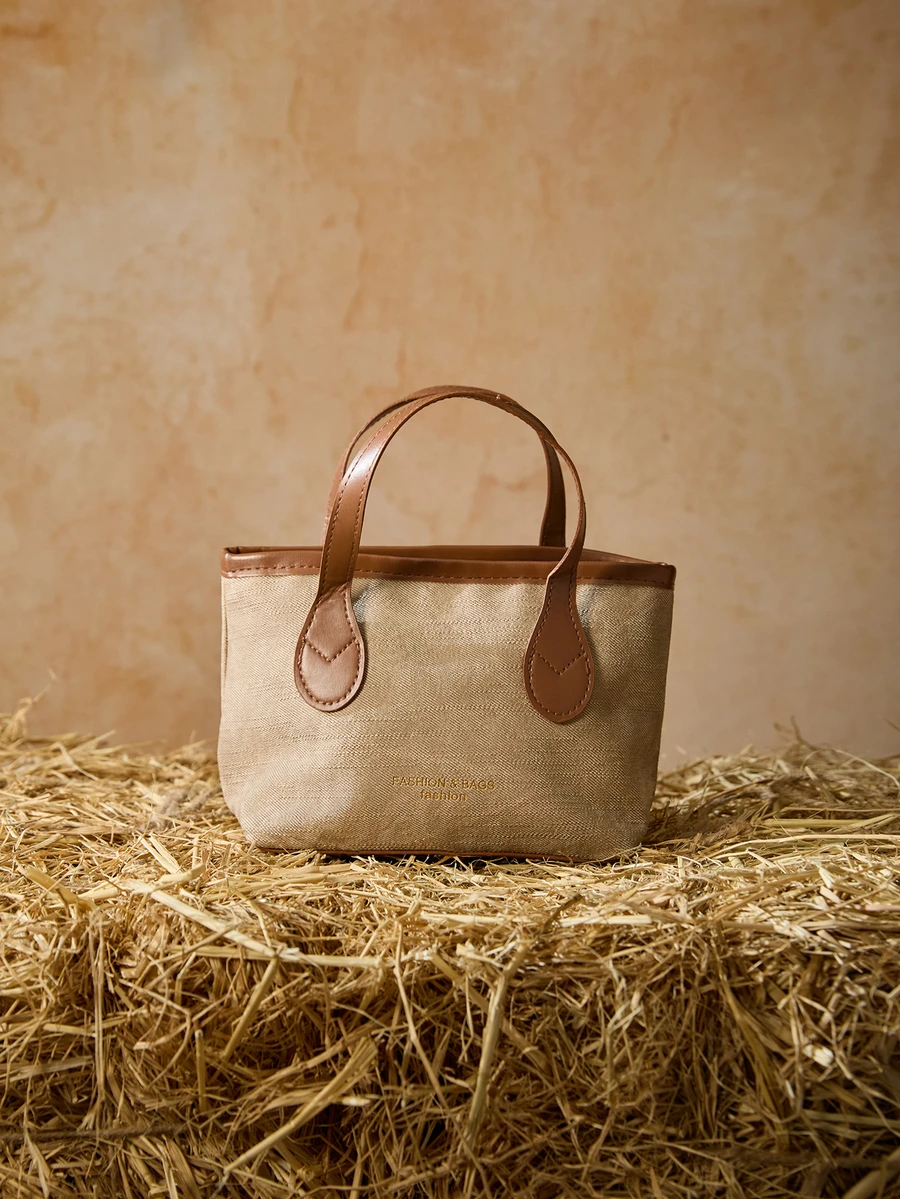 Tropiscape 2024新款时尚优雅单肩斜挎包，独特设计女士手提包，圣诞节冬季圣诞礼物 - 棕色 - 查看 1