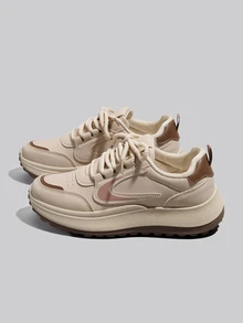 DareSee Nuevos zapatos deportivos versátiles de moda para mujer, lindos, elegantes, glamorosos, de moda, retro, estilo resort, para senderismo al aire libre, correr, deportes casuales, antideslizantes, ligeros, transpirables, de moda, sencillos, versátiles, zapatos deportivos casuales esenciales para mujer, regalos de Navidad de invierno