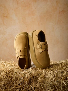 Tropiscape 女士新款全包覆式套脚乐福鞋，厚底休闲厚底鞋，适合秋季和圣诞节送礼 - 棕色 - 查看 2