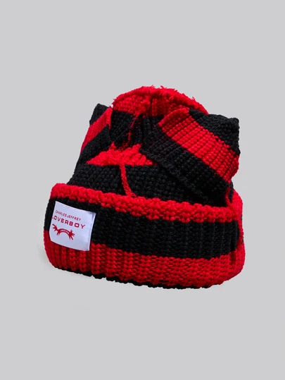 DareSee 1pc Women's Fashionable Car Embroidered Ear Flap Knitted Hat, Suitable For Daily Wear And Travel In Autumn And Winter,School Winter Gifts Music Fest