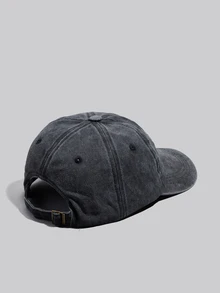 DareSee 1pc/2pcs Embroidered "Thick Thighs X Thin Patience" Washed Baseball Cap, Adjustable Outdoor Casual Hat Gifts Music Fest Back To School - Black - View 3