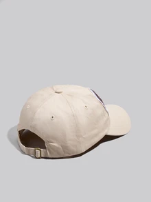 DareSee Mũ lưỡi trai unisex thêu chữ "TEATUR", thoáng khí, có thể điều chỉnh, thời trang cho trang phục hàng ngày, quà tặng lễ hội âm nhạc. - Màu be - Xem 4