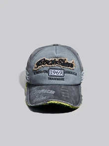 DareSee 1pc Letter Slogan Embroidery Print UV Protection Sports Baseball Cap, Casual Couple Hats, Fashionable For Everyday Commute, All Seasons Halloween Christmas Gifts