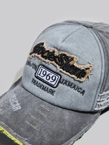 DareSee 1pc Letter Slogan Embroidery Print UV Protection Sports Baseball Cap, Casual Couple Hats, Fashionable For Everyday Commute, All Seasons Halloween Christmas Gifts