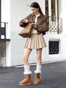 Hatastic 輕量商務休閒大容量托特包，尼龍雙手柄肩背包，女款時尚辦公與工作手提包，縫線細節肩背托特包，適合青少年女孩、女性、大學生、職場新人與白領，多隔層經典休閒款，適合教師，開學首日完美選擇，大學必備禮物，音樂節、萬聖節適用 - 咖啡棕 - 查看 5