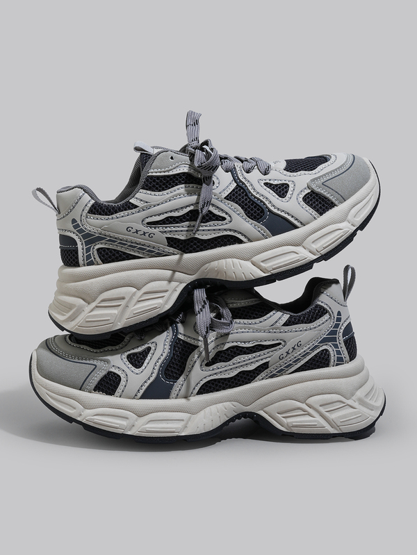 DareSee حذاء رياضي كاجوال جديد لربيع/صيف 2024 وخريف 2025، من جلد ناعم بنعل سميك، أحذية رياضية نسائية مريحة من شبكة تنفس، هدايا عيد الميلاد