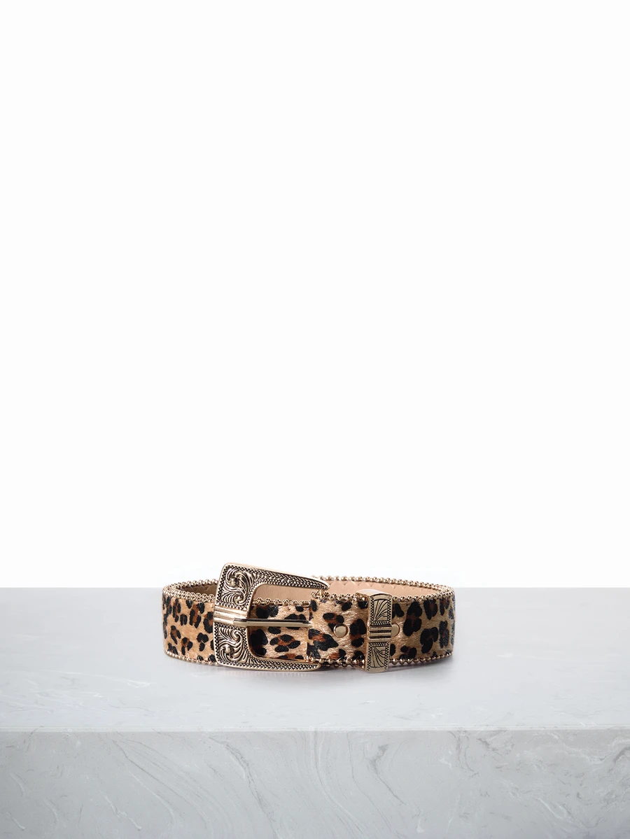 CHICVUE 波西米亚风单件套西部风格三件套雕花图案豹纹串珠女士腰带，适合圣诞节、夏季、开学季、秋季，亦可作为圣诞礼物