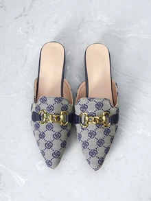 CHICVUE أحذية نسائية مسطحة بأصبع قدم مدبب مغلق، نعال، هدايا عيد الحب والكريسماس - متعدد الألوان - مشاهدة 2