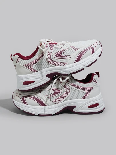 DareSee 2025秋季/2024春夏新款厚底软皮厚底运动鞋，女士网面透气跑步鞋休闲运动鞋圣诞礼物