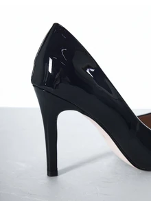 CHICVUE High Heels For Women Closed Pointed Toe Pump Wedding Party Dress Shoes Gifts - Black - View 5