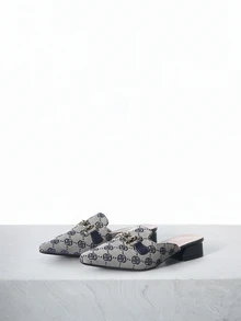 CHICVUE أحذية نسائية مسطحة بأصبع قدم مدبب مغلق، نعال، هدايا عيد الحب والكريسماس - متعدد الألوان - مشاهدة 3